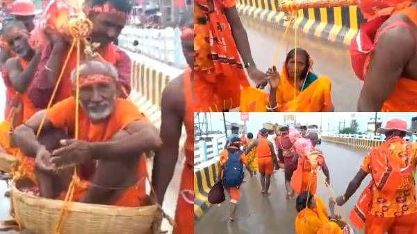 82 वर्षीय मां और 85 वर्षीय पिता को लेकर देवघर के लिए रवाना हुए बेटे, लोगों ने कहा- भगवान श्रवण का रूप