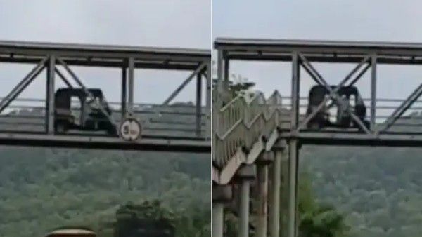 'बड़ा हैवी ड्राइवर है', फुट ओवरब्रिज पर दौड़ाने लगा ऑटो, अब ढूंढ रही पुलिस, देखें VIDEO