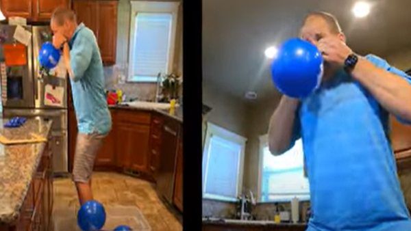 शख्स ने 1 मिनट में नाक से फुलाए 10 बैल्यून, बना डाला वर्ल्ड रिकॉर्ड, देखें Video