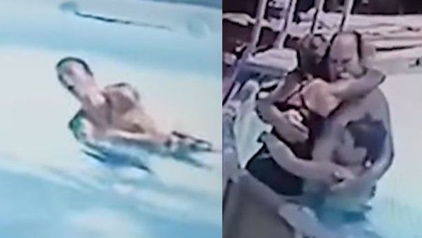 VIDEO: मां को डूबता देख 10 साल के बेटे ने लगाई पूल में छलांग, मदद आने तक यूं बचाए रखी जान