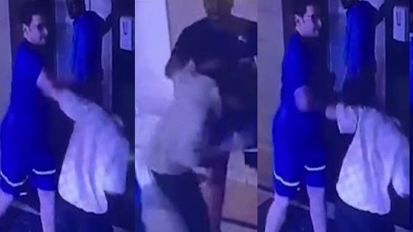अब गुरुग्राम में शख्स ने की हद पार, लिफ्ट खोलने आए गार्ड पर की थप्पड़ों की बरसात, Video Viral
