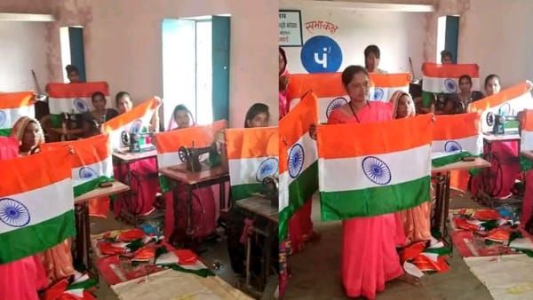 Satna: हर घर तिरंगा अभियान: 400 स्व सहायता समूहों ने दिया 5 लाख झंडों को आकार