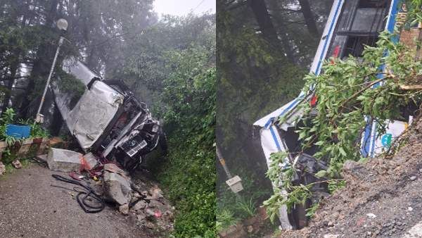 मसूरी में यात्रियों से भरी रोडवेज बस 20 फीट नीचे गिरी, 21 को आई चोटें