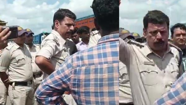 Singrauli: टीआई ने खोया आपा, रोड जाम कर रहे लोगों को जिंदा गाड़ देने और फर्जी मुकदमे में फंसाने की दी धमकी