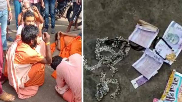 रायसेन में साधु के वेश में आए लुटेरे, ग्रामीणों ने पहचान कर लाठियों से पीटा