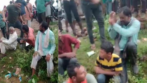 Sidhi: ग्रामीणों ने दी तालिबानी सजा, गाय को बूचड़खाने ले जाने के शक में मारपीट