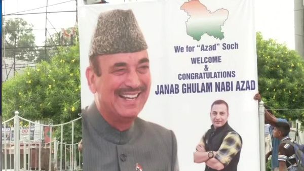 कांग्रेस छोड़ चुके गुलाम नबी आजाद जम्‍मू कश्‍मीर में 4 सितंबर को करेंगे रैली, स्‍वागत में लगाए गए बैनर