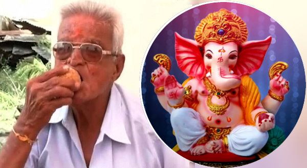 गुजरात में लड्डू खाने की मची होड़, 58 साल का ये शख्‍स 100-100 ग्राम के 12 मोदक खाकर बन गया विजेता