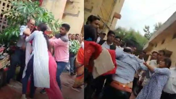 पत्नी और दिव्यांग बच्चे को छोड़ शिक्षक ने कर ली दूसरी शादी, कचहरी में भिड़ गई दोनों पत्नियां, फाड़े पति के कपड़े