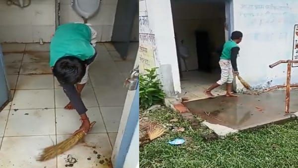 शहडोल में टीचर की शर्मनाक करतूत, बच्चों से साफ कराया जा रहा टॉयलेट, VIDEO वायरल