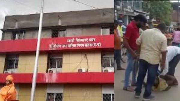 Satna: अतिक्रमण हटाने पहुंचे थे नगर निगम के कर्मचारी, शुरू कर दी हाथ ठेला वाले की पिटाई
