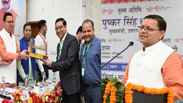 उत्तराखण्ड निवेशक सम्मान में सीएम धामी ने किया निवेशकों को सम्मानित, कहा-निवेशक ही हमारे ब्रांड एम्बेसेडर