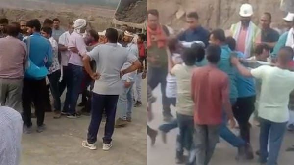 Singrauli: NCL कंपनी की गुंडागर्दी, नौकरी से निकाले जाने के विरोध में धरने में बैठे कर्मचारियों के साथ मारपीट