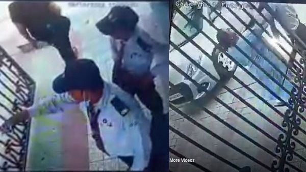 अब नोएडा में 'थप्पड़बाज' महिला का वीडियो आया सामने, गार्ड को लगाए चांटे, गिरफ्तार