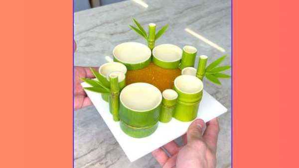आपने 'Bamboo Thai Dessert' खाया क्या ? पेस्ट्री आर्टिस्ट ने दिखाई कमाल की क्रिएटिविटी