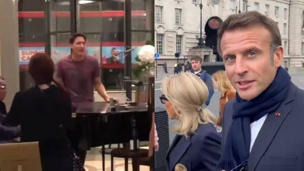 VIDEO : महारानी की विदाई : कनाडाई PM और फ्रांस के राष्ट्रपति पर भड़के लोग, पूछा- क्या Trudeau नशे में धुत्त ?