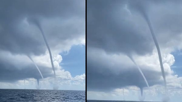 VIDEO: 'ये किसी अनहोनी का इशारा तो नहीं'? एक साथ एक इलाके में दिखे 4 बवंडर, तेजी से भागे लोग