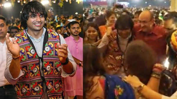 Golden Boy नीरज चोपड़ा ने फैंस के साथ किया गरबा.. सोशल मीडिया पर वीडियो वायरल