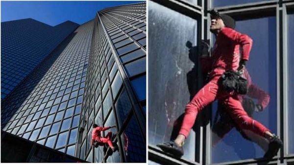 60 की उम्र में बिना रस्सी के 48 मंजिला इमारत पर चढ़ा 'स्पाइडरमैन', कई बार हो चुका है गिरफ्तार