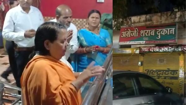 Uma Bharti की दहशत, काफिला पहुंचने से पहले शराब दुकानों में ताले डालकर दुकानदार गायब