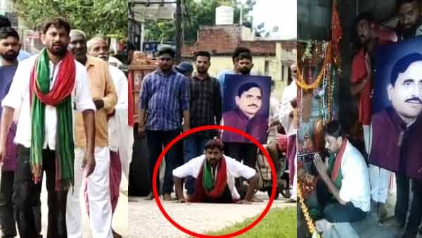 मुलायम सिंह यादव ने जिस बच्चे को गोद में बिठाकर दिलाई थी सपा की सदस्यता, आज वह उनके लिए कर रहा दंडवत यात्रा