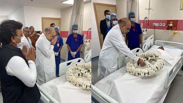 Mulayam Singh Yadav को मेदांता अस्पताल में अमित शाह ने दी श्रद्धांजलि