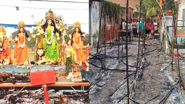भदोही हादसा : छोटी सी गलती से हुआ बड़ा हादसा, सबकुछ जल गया लेकिन मूर्ति सुरक्षित