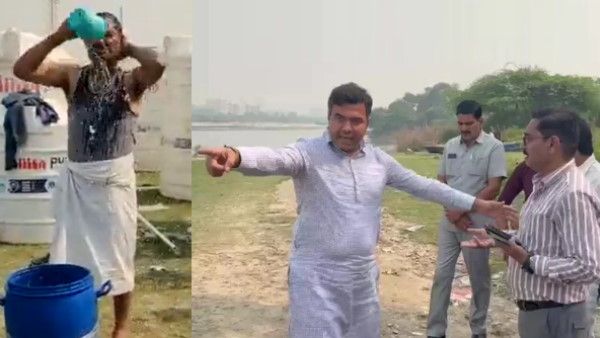 दिल्ली जलबोर्ड के डायरेक्टर ने यमुना के पानी से किया स्नान, BJP MP प्रवेश वर्मा ने की थी बदसलूकी, दी थी चुनौती