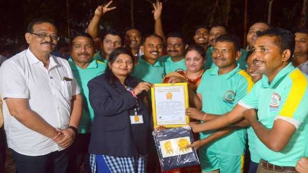 Kabirdham Police ने कबड्डी खेल के जरिये, Golden Book Of world Record में दर्ज कराया नाम