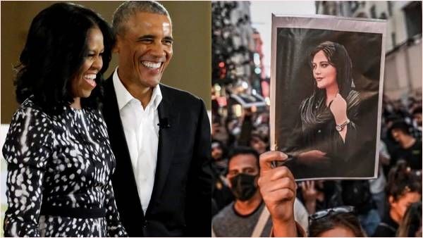 ईरान में 'एंटी हिजाब प्रोटेस्ट' के पक्ष में आए बराक और मिशेल ओबामा, कहा, 'आप शक्तिशाली संदेश दे रही हैं'