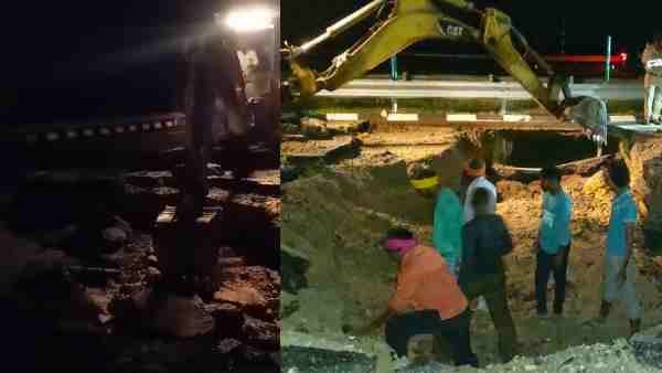 Purvanchal Expressway: बारिश ने खोली पूर्वांचल एक्सप्रेस-वे की पोल, सड़क में हुआ 15 फीट का गड्ढा