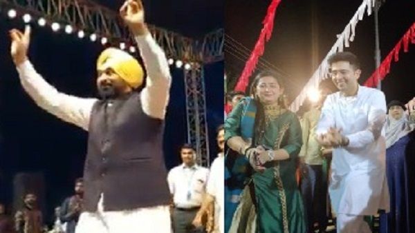 गुजरात में गरबा करते नजर आए भगवंत मान, राघव चड्ढा, वीडियो हो रहा वायरल