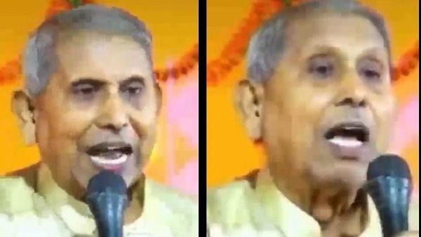 मंदिर में प्रवचन देते वक्त पड़ा दिल का दौरा,स्टेज पर ही गिर पड़े प्रोफेसर रणंजय सिंह, हुई मौत, वायरल हुआ Video