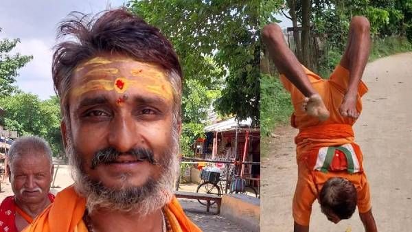 Bihar News: गंगाजल लेकर हाथ के बल चलते हुए बाबा के दर्शन के लिए निकला भक्त, 53 दिनों से जारी है यात्रा
