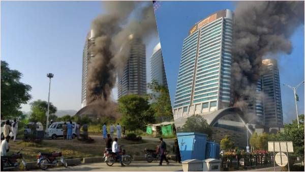 पाकिस्तान के Centaurus Mall में लगी भीषण आग, देर से पहुंची रेस्क्यू टीम