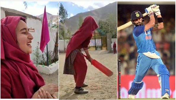 VIDEO: विराट कोहली बनना चाहती है लद्दाख की ये स्कूल गर्ल, बैटिंग करती है तूफानी