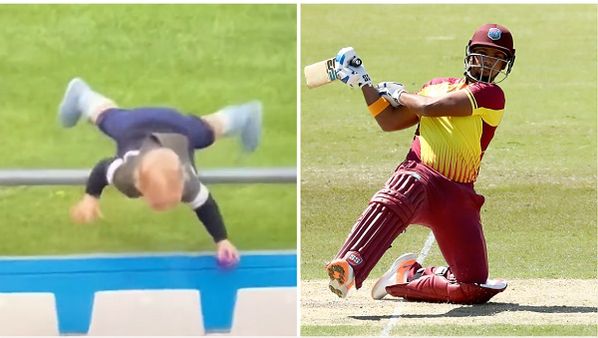 West Indies vs Scotland मैच के दौरान नीचे गिरा बच्चा, पैर ऊपर और सिर हो गया नीचे- VIDEO