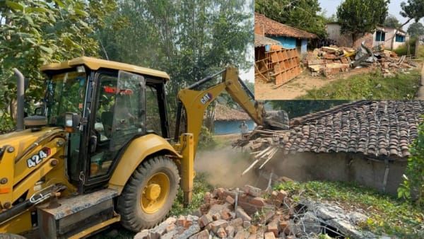 Sidhi news: अपराधियों के अवैध कब्जे पर चला प्रशासन का बुलडोजर, सरकारी जमीन को कराया गया कब्जा मुक्त