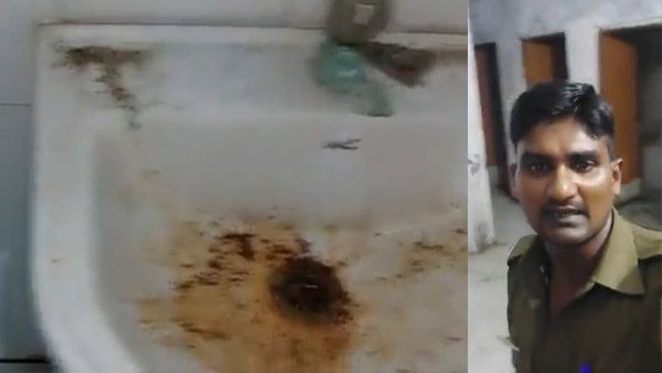 Firozabad में खाने के बाद अब Ghazipur में शौचालय का वीडियो सिपाही ने किया वायरल