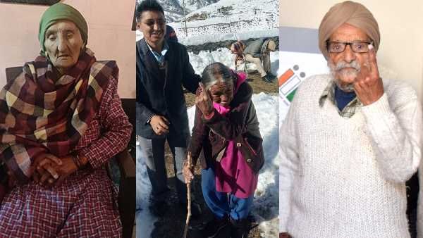 Himachal Elections में बने मिसाल, 105 साल की नारो देवी और 103 साल के सरदार प्यार सिंह ने डाला वोट