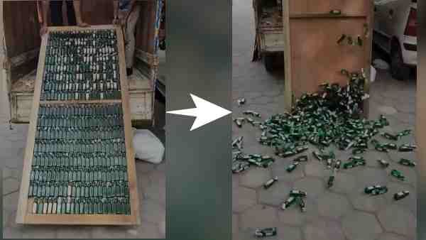 Liquor Smuggling का अनोखा तरीका देख माथा पीट लेंगे ! पुलिस ने ऐसे पकड़ी दिल्ली से बिहार आ रही 2000 बोतल शराब