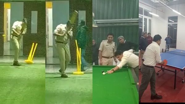कप्तान साहब क्लीन बोल्ड, उड़ गए स्टम्प... डीएम ने टेबल टेनिस-बिलियर्ड पर हाथ आजमाए