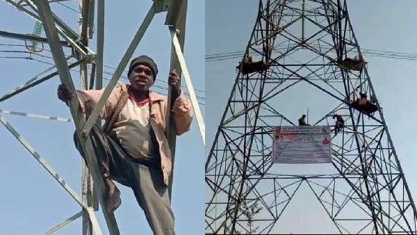 Satna news : मुआवजे की मांग को लेकर किसानों का अनूठा प्रदर्शन, 20 दिनों से टावर में चढ़कर लगा रहे गुहार