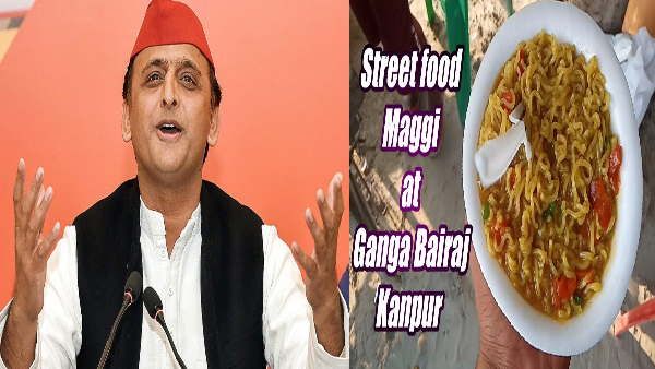 कानपुर से लौटते वक्त उठाया मैगी का लुत्फ़, Akhilesh yadav के इस अंदाज के लोग हो रहे हैं कायल