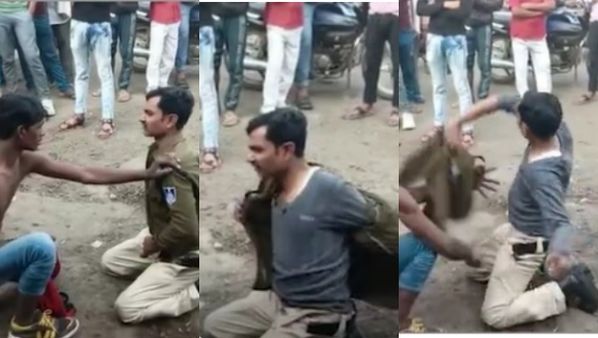 नशे की हालत में कांस्टेबल ने सड़क पर लोगों के ऊपर वर्दी लहराकर फेंकी, Video Viral होने पर SP ने किया सस्पेंड