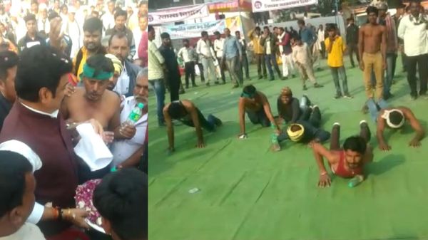 MP: अर्धनग्न होकर सरें भरकर मंच तक पहुंचे ग्रामीण, मंत्री ने बात तक नहीं की