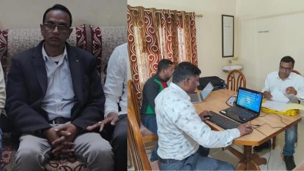 Umaria News : 60 हजार की रिश्वत लेते घूसखोर राजस्व निरीक्षक गिरफ्तार, नामांतरण के लिए मांगे थे पैसे