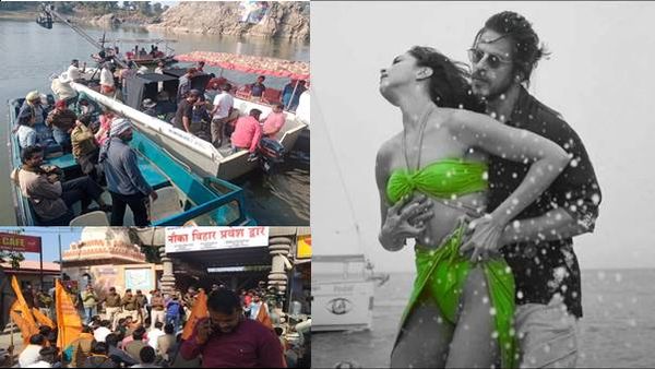 Pathaan Controversy: जबलपुर में शाहरुख खान की नई फिल्म Return Ticket का विरोध, भेड़ाघाट पहुंची शूटिंग टीम