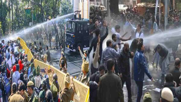 दिल्ली में झुग्गियों को बचाने के लिए AAP का जोरदार प्रदर्शन, BJP पर लगाए आरोप