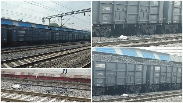 Sagar : अडानी की मालगाड़ियों पर चोरों की नजर, रुकते ही महिलाओं से कराते हैं कोयला चोरी